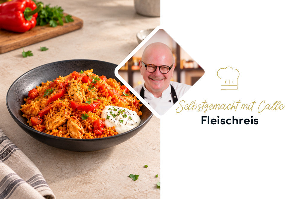 Ofenreisfleisch mit Dip vom Blech: Würzig, unkompliziert und einfach im Backofen gemacht