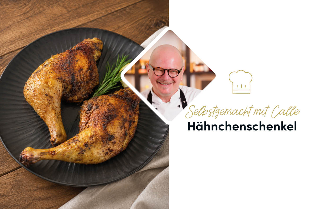 Knusprige Hähnchenschenkel mit würziger Marinade aus dem Ofen – einfach, saftig und gelingsicher