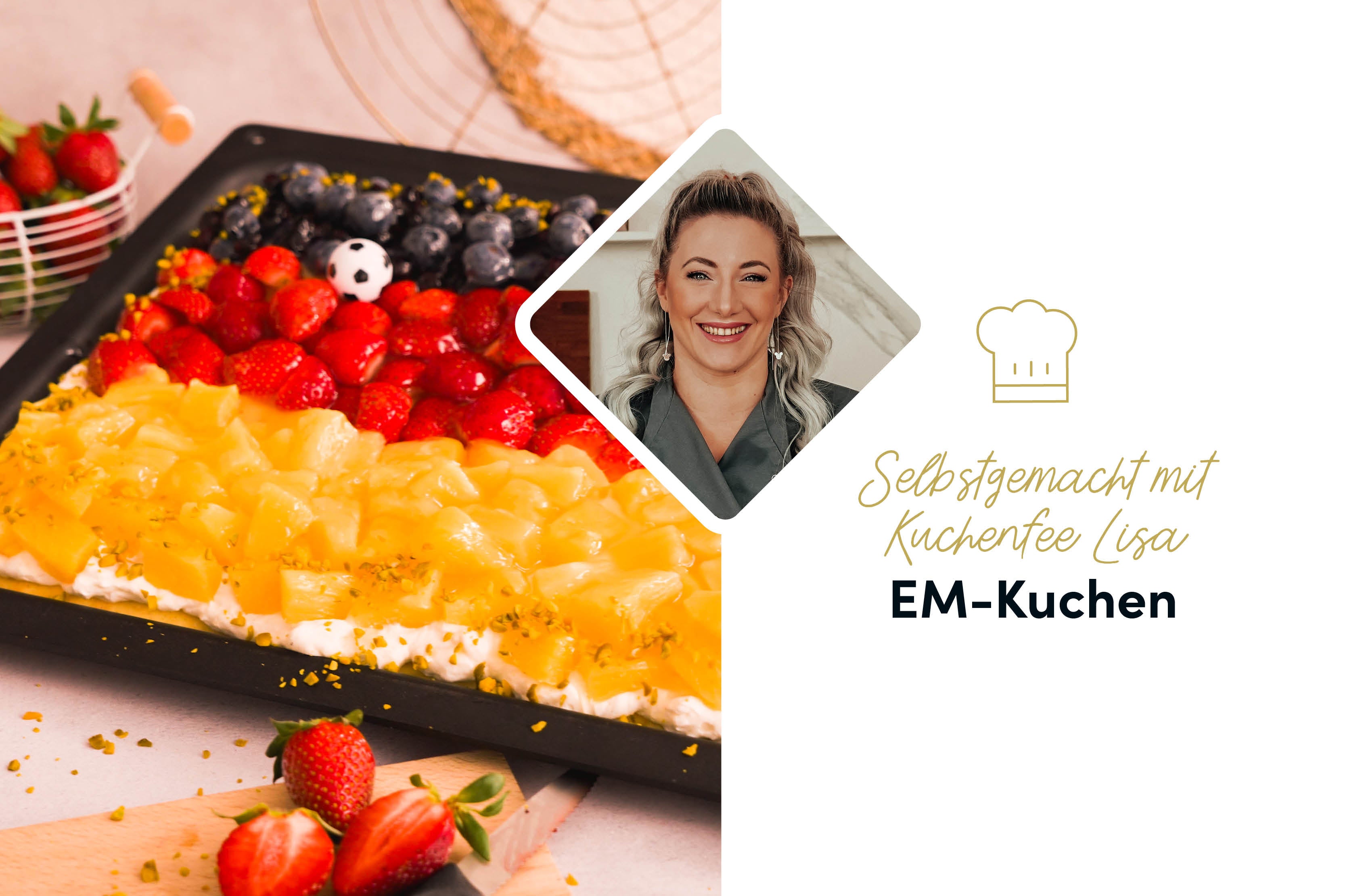 Fruchtiger EM-Kuchen mit Vanillecreme: Perfekt für den Anpfiff ...