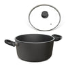 Der Hoffmann Kochtopf 1124 mit festen Griffen und passendem Deckel ist der robuste Allrounder für anspruchsvolles Kochen im Alltag.