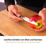Das 6-teilige Messer-Sparset, inkl. spitzem Spickmesser, bietet Ihnen die perfekte Auswahl für präzises Schneiden und vielseitige Einsatzmöglichkeiten in der Küche.