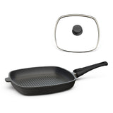 Grillpfanne eckig 28x28 cm I Deckel optional