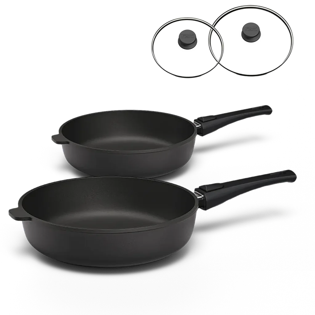Hochrandpfannen Set | STONIQ | 24+28 cm | PFAS-Frei