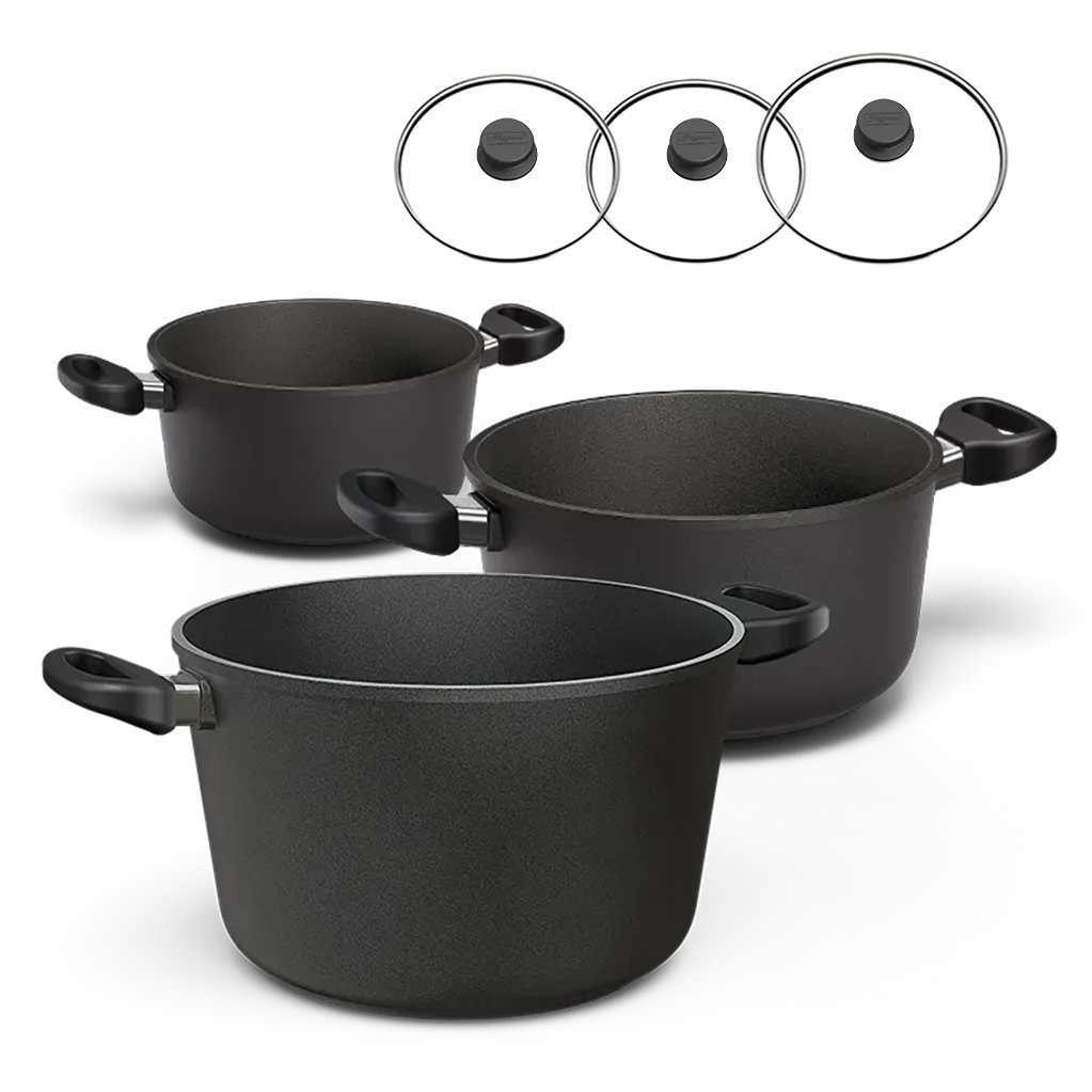 Topf Set | STONIQ | 20+24+28 cm | PFAS-Frei