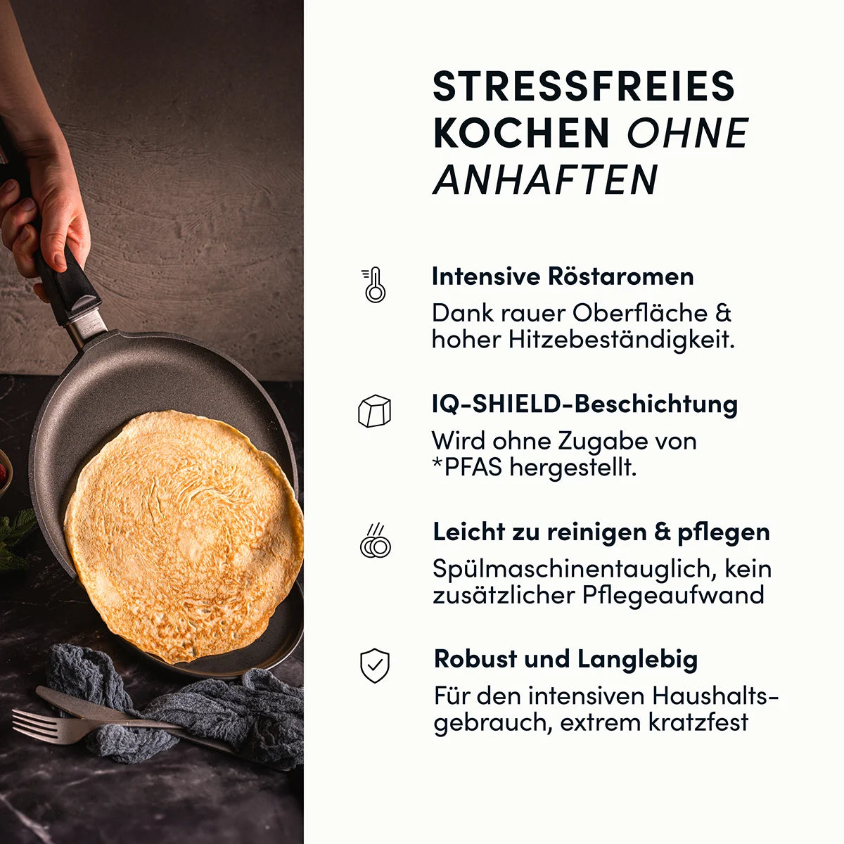 Crepespfanne | STONIQ | PFAS-Frei