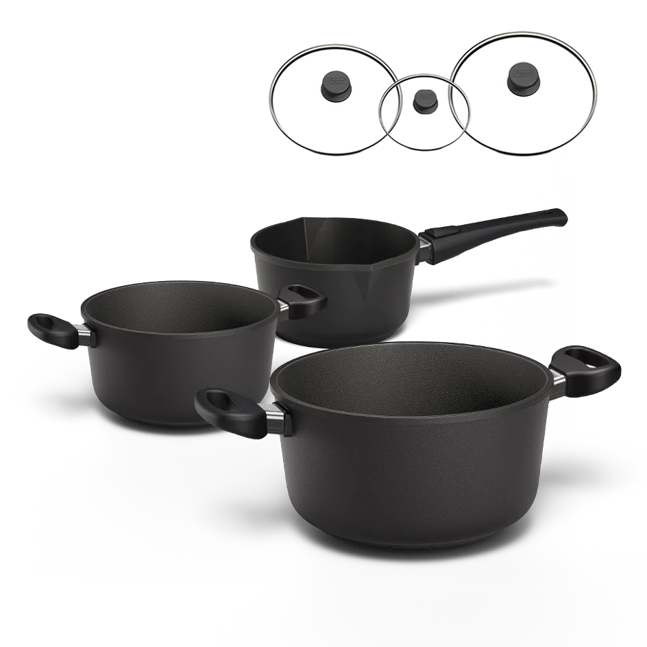 Topf Set | STONIQ | 18+20+24 cm | PFAS-Frei