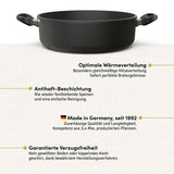 Bräter 32 cm Rund 10 cm Innenhöhe I Deckel optional