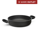 Das bware-Produkt "Schmorpfanne Bräter rund" mit festen Griffen bietet Ihnen sicheren Halt und perfekte Kontrolle beim Schmoren und Braten von Fleisch und anderen Zutaten.