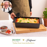 Callekocht setzt auf Qualität: Der Bräter in Auflaufform ist backofengeeignet, verfügt über eine hohe Hitzebeständigkeit und eignet sich perfekt für anspruchsvolle Ofengerichte.