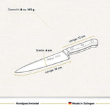 Chefmesser 16 cm, handgeschmiedet in Solingen
