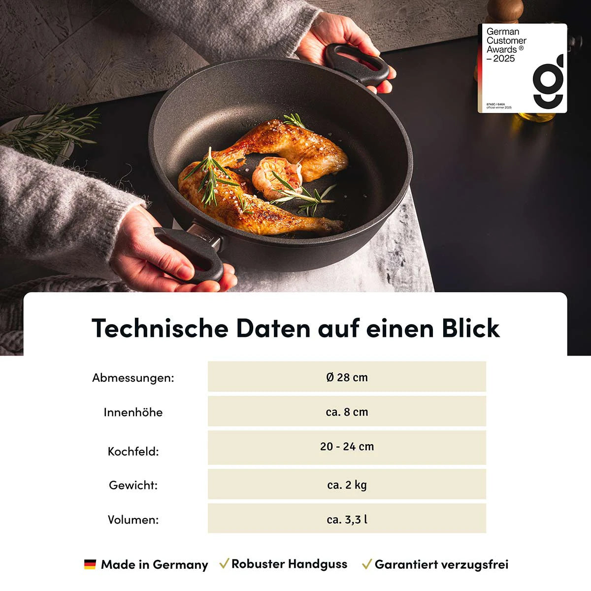 Schmorpfanne & Bräter | STONIQ | PFAS-Frei