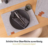 Hochwertige Platzsets hellgrau (6 Stück)