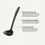 Die hochwertige Schöpflöffel von Hoffmann ermöglicht eine präzise Portionierung und ist dank ihrer robusten Bauweise ideal für den Einsatz in der Küche bei der Zubereitung von Suppen und Eintöpfen.