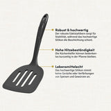Die hochwertigen XXL-Pfannenwender bieten Ihnen eine besonders große Fläche und robuste Handhabung, ideal für das Wenden von größeren Portionen oder empfindlichen Zutaten.
