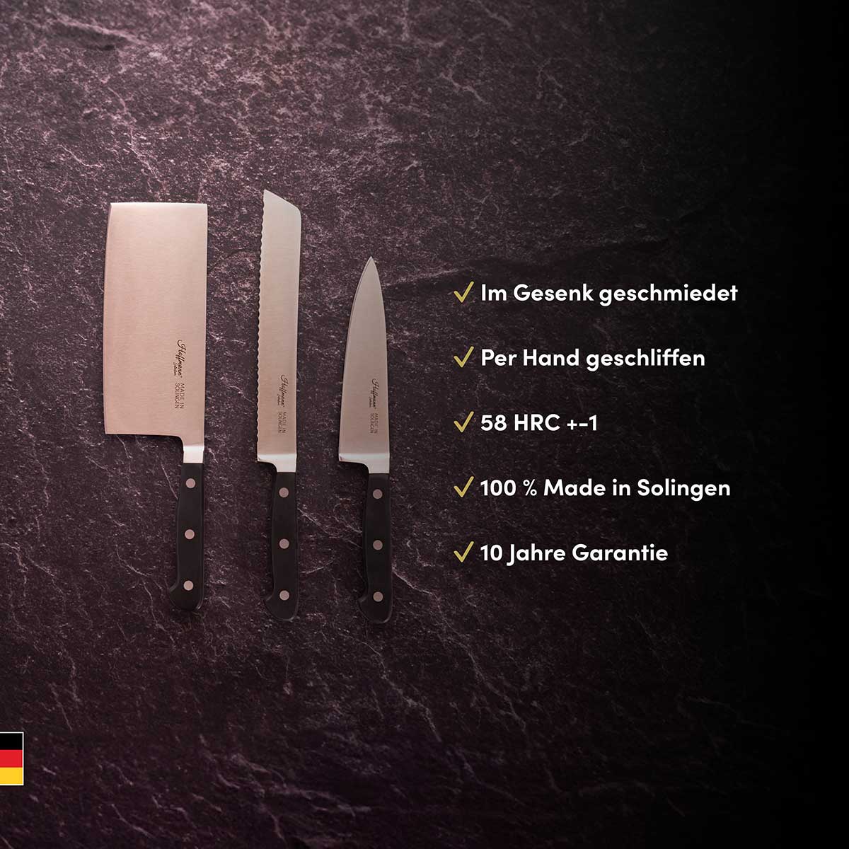 Das hochwertige 6-teilige Messer-Sparset bietet vielseitige Vorteile, indem es Ihnen für jede Zubereitung das perfekte Messer zur Hand gibt.