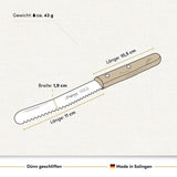 Ein hochwertiges Buckelsmesser mit Buchenholzgriff vereint traditionelle Handwerkskunst mit zuverlässiger Schärfe für den täglichen Gebrauch.
