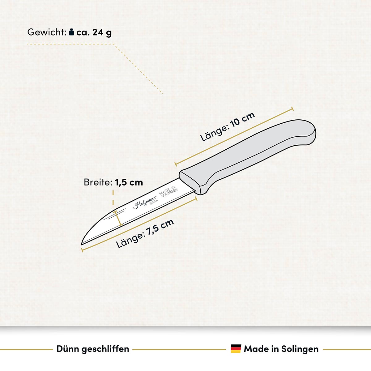 Ein hochwertiges Zöppken vereint scharfe Klinge, ergonomisches Design und traditionelle Handwerkskunst für präzises Schneiden im Alltag.