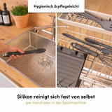 Die Küchenzange lässt sich dank hochwertiger Materialien und glatter Oberfläche besonders einfach und gründlich reinigen.