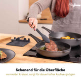 Die Küchenzange ist besonders schonend zur Oberfläche und schützt empfindliche Beschichtungen vor Kratzern und Beschädigungen.