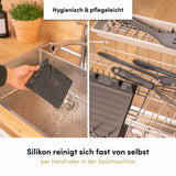 Die Löffelablage überzeugt durch ihre einfache Reinigung – dank glatter Oberflächen lassen sich Verschmutzungen schnell und hygienisch entfernen.