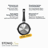 Stieltopf mit 2 Ausgießern | STONIQ | PFAS-FREI