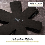 Der Pfannenschoner aus dickem, hochwertigem Material bietet starken Schutz für Ihre Töpfe und Pfannen, verhindert Kratzer und sorgt für eine längere Lebensdauer.