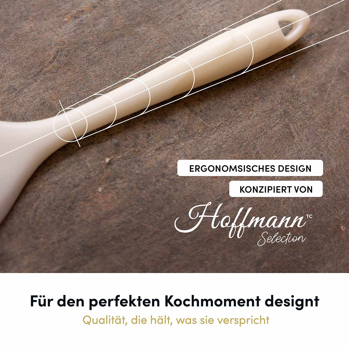 Der Pfannenwender im Hoffmann Design besticht durch seine elegante Optik und funktionale Verarbeitung – ideal für stilvolles und komfortables Kochen.