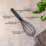 Schneebesen mit robustem Edelstahlkern