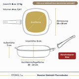 Viereckpfanne | STONIQ | PFAS-FREI
