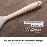 Der XXL-Pfannenwender im Hoffmann Design verbindet Funktionalität mit ästhetischem Stil – ideal für präzises Wenden und stilvolles Kochen.