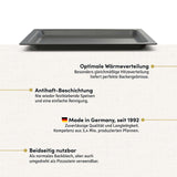 Backplatte 447x360 mm, handgegossen