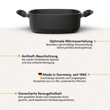 Bräter eckig 28x28 cm I Deckel optional