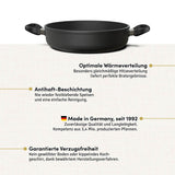 Schmorpfanne / Bräter rund Ø 20-32 cm I Deckel optional