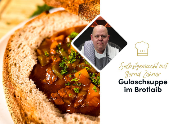 Bernd-Zehner's leckerer Gulasch: Ein Klassiker im Brotlaib serviert