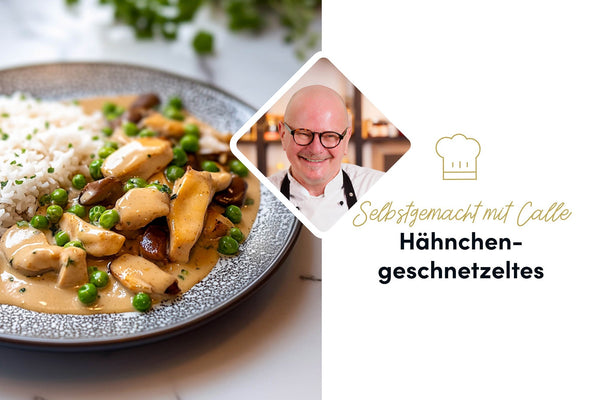 Schnelle Küche: Hähnchengeschnetzeltes in sahniger Pilzsauce