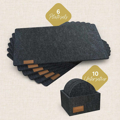 16-teiliges Tischset | Platzsets | Untersetzer