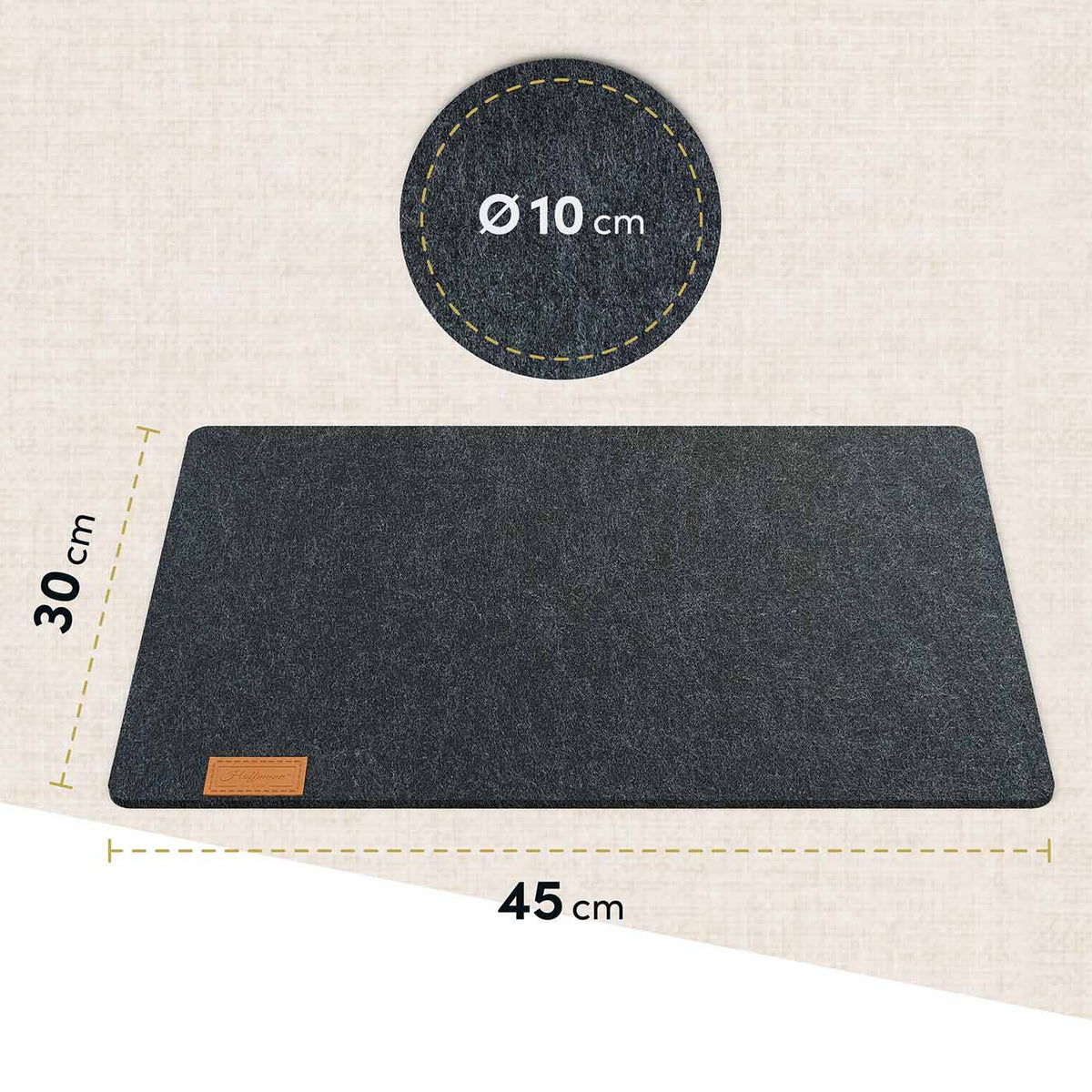 17-teilige Tischdeko: Tischläufer 100x30 cm | Platzsets | Untersetzer