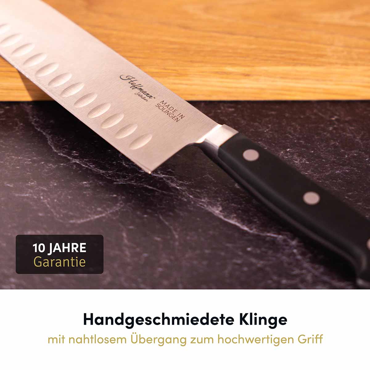 Das 2-teilige Basis-Messer-Sparset bietet Ihnen nicht nur herausragende Qualität, sondern auch eine 10-jährige Garantie, die für dauerhafte Zuverlässigkeit sorgt.
