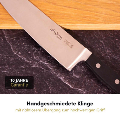 Das 2-teilige Messer-Sparset bietet Ihnen nicht nur herausragende Schärfe, sondern auch eine 10-jährige Garantie, die für dauerhafte Qualität und Zuverlässigkeit sorgt.

