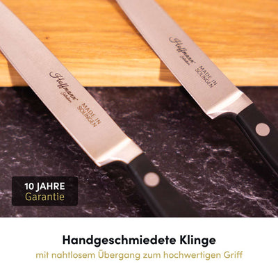 Das 3-teilige Messer-Sparset bietet Ihnen nicht nur hervorragende Qualität, sondern auch eine 10-jährige Garantie, die für Langlebigkeit und Zuverlässigkeit sorgt.