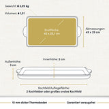 Teppanyakiplatte I Grillplatte I Plancha 49x29 cm