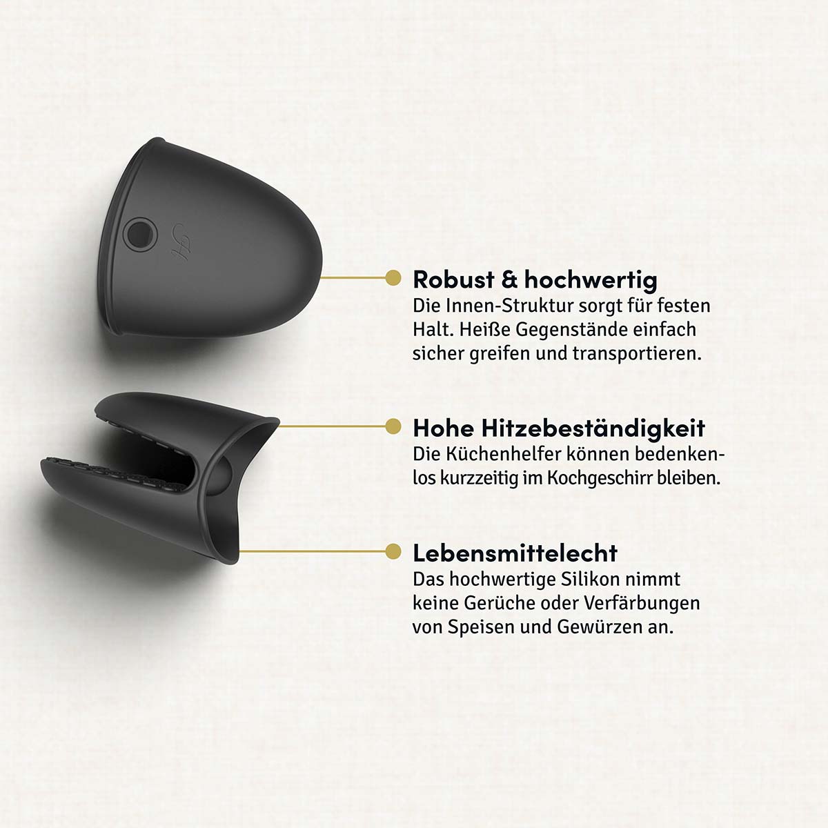 Fingerschutz aus Silikon 2er-Set