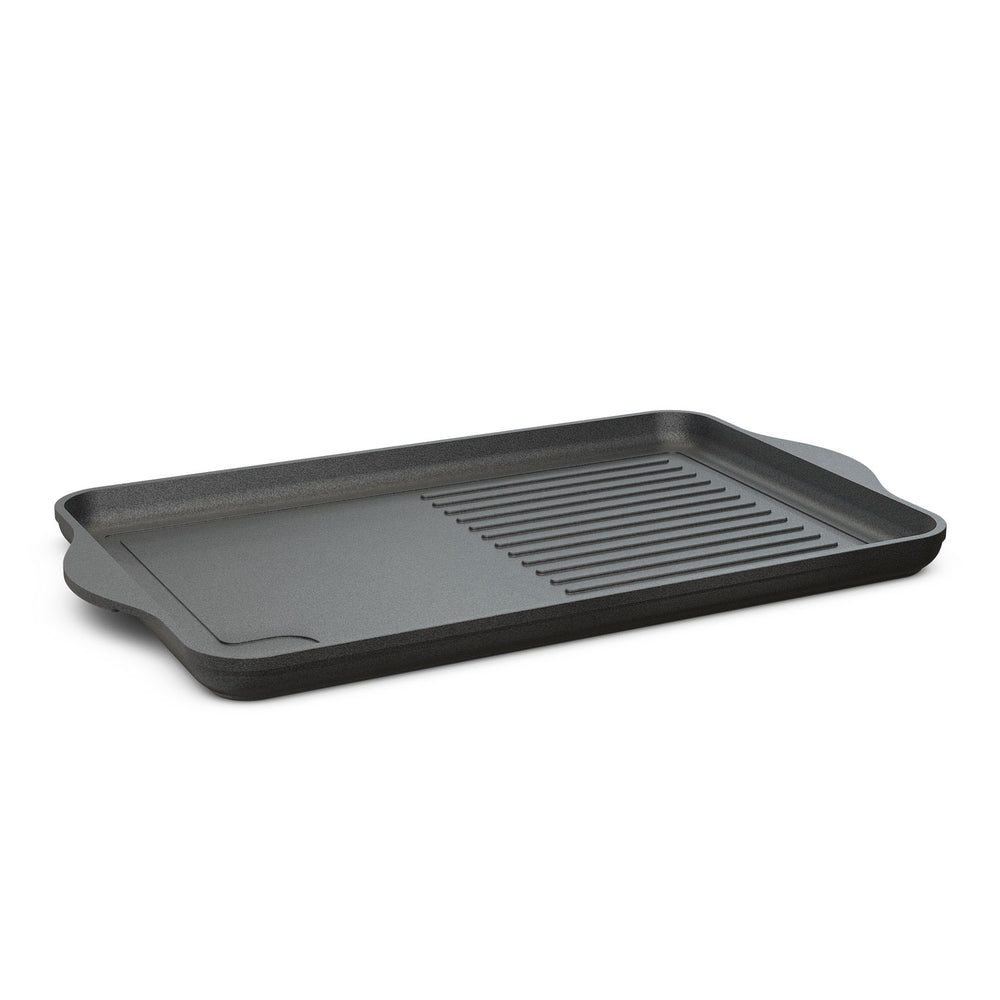 Quadratische Grillpfanne Mit Antihaft – 24 Cm, Für Induktion & Gas, Mit Deckel, PFOA-frei