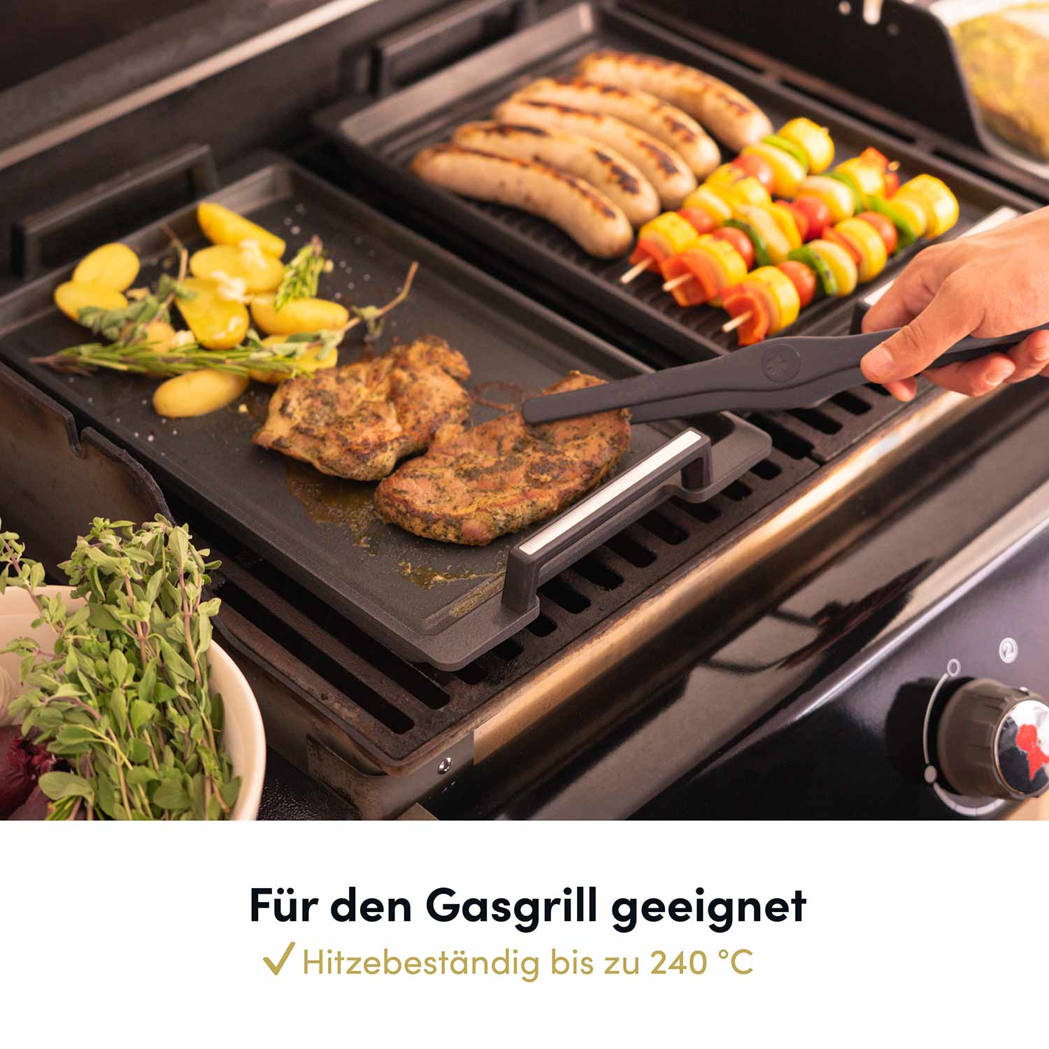 Woll Viereck-Servierpfanne 28x28cm - Mit Sicherheitsglasdeckel | Ofenfest Bis 250°C