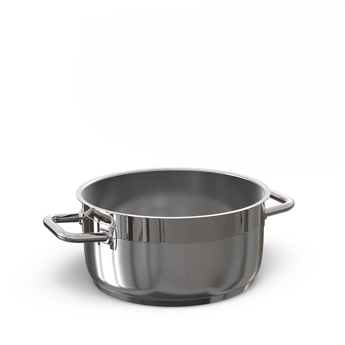 Der hochwertige Edelstahl-Kochtopf von HoffmannGermany kommt ohne Deckel, überzeugt aber mit festen Griffen und langlebiger Qualität für den täglichen Kücheneinsatz.