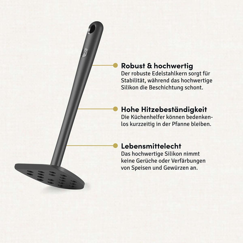 Kartoffelstampfer mit robustem Edelstahlkern
