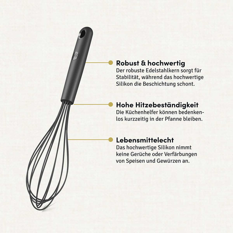 Schneebesen mit robustem Edelstahlkern