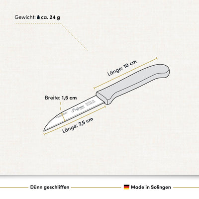 Ein hochwertiges Zöppken vereint scharfe Klinge, ergonomisches Design und traditionelle Handwerkskunst für präzises Schneiden im Alltag.
