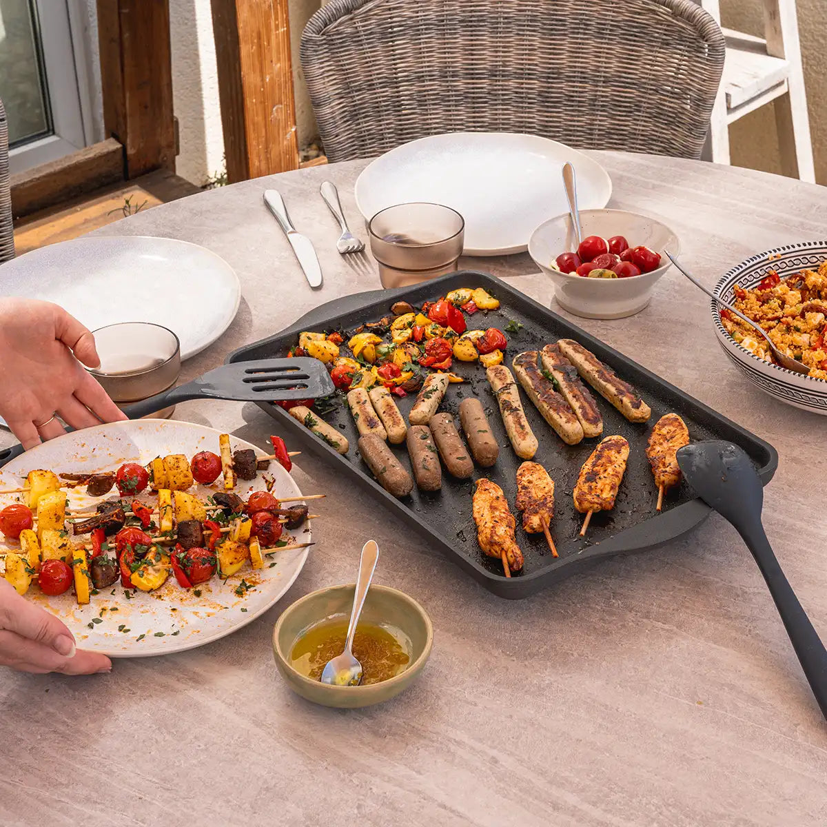 Teppanyakiplatte | Grillplatte | Plancha 49x29 cm