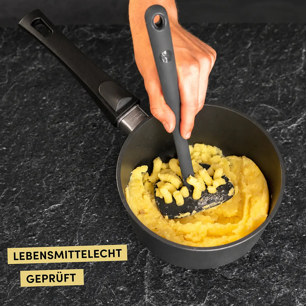 Kartoffelstampfer mit robustem Edelstahlkern